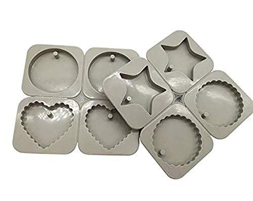 SONSMER Lot de 2 moules en résine de silicone avec trou de suspension pour la fabrication de bijoux Cover