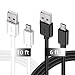 Charging Cable for Samsung Galaxy S7, 2Pack(6ft & 10ft) Long Micro USB 2.0 Charging Wire, Android Phone Fast Charger Cord for Samsung Galaxy S7 S6 Edge,Note 5 4 2,HTC,LG G4,BlackBerry,Motorola