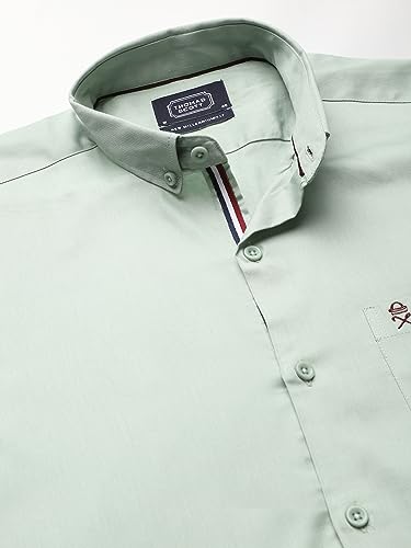 Image of Thomas Scott Men's | Solid | Full Sleeve | Regular Fit | Cotton Blend | Button Down | Single Pocket | Casual Shirt