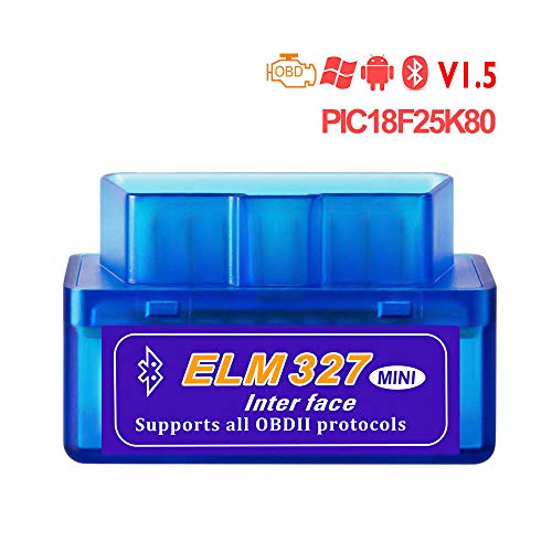 ELM327 V1.5 PIC18F25K80 Chipleser OBD2 Code Bluetooth J1850 Netzschalter 12V OBDII ULME327 Diagnostic Tool Scanner,D