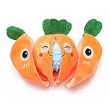 MewaJump Squeaky Easter Dog Toys with Ball, 3-in-1 Plush Cute Dog Toy, Dog Chew Toy with 3 Layers, Dogs Puzzle Pet Toy for Teeth Cleaning, Puppy Enrichment Toys for Small and Medium Breed