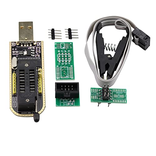 Heevhas SOIC8 SOP8 puce flash IC Clips de test adaptateur de socket programmateur universel BIOS Clip + module de programmation USB CH341A série 24 25 EEPROM Flash BIOS USB Cover