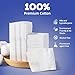 Square Cotton Pads for Face (475 Count) - 100% Pure Cotton, Soft Lint-Free Makeup Remover Pads for Facial and Eye Use, Double-Sided Design to Save Water and Hypoallergenic (75 Thick & 400 Ultra-Thin)