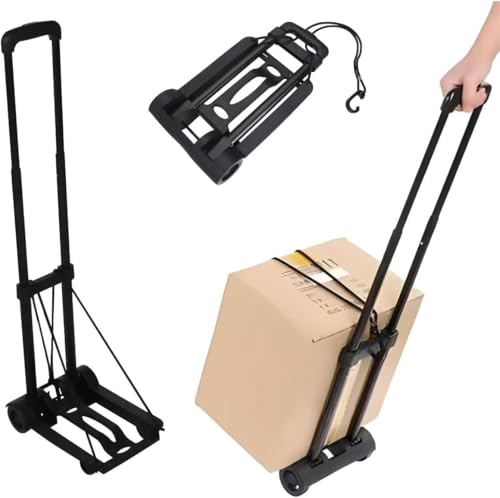 Carrinho Dobrável Plataforma de Mão Compacto Transporte Construções Compras e Malas - Até 40kg