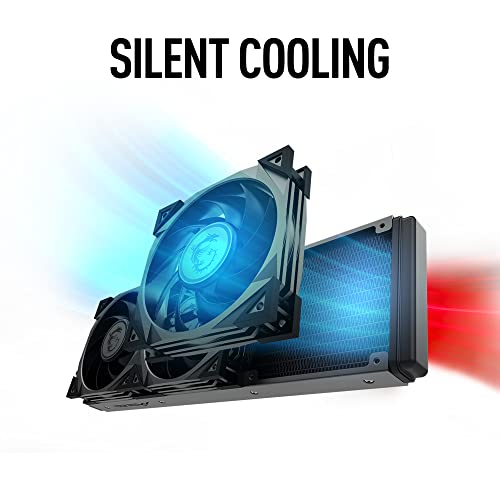 Msi Meg Coreliquid S280 - Aio Cpu Liquid Cooler - 2.4" Ips Display - Lga 1700 Ready - 280Mm Radiator - Dual 140Mm Silent Gale P14 Fans #TOP5