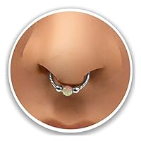 Algopix Similar Product 16 - clip on septum piercings  Sterling