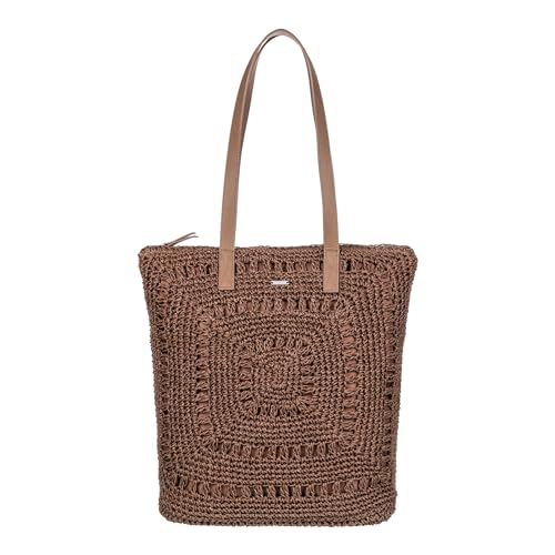 Image of Roxy Women's Beach Tote Bag | Travel | Vacation | Straw | Lightweight | Breathable