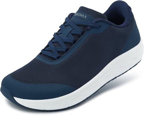 BRONAX Women's Walking Shoes with Roomy Toe Box | Experience All-Day, No-Squeeze Comfort | Built-in Lace Storage Pocket