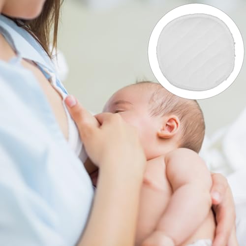 Alasum 10pièces Coussinets Allaitement Réutilisables Couches Coton Lavables et Doux pour Bébés et Maman Coussinets Anti-fuit de Lait Maternel pour Grossesse et Allaitement Nipples Coton – vue 6