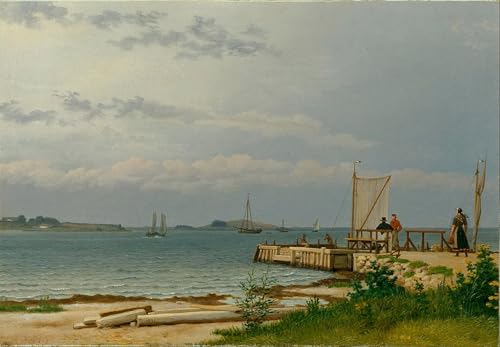 Lienzo de pintura decorativa de Eckersberg, arte clásico de 60x90cm