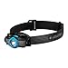 Ledlenser, MH5 Lightweight Multipurpose Magnetic Rechargeable Headlamp with Removable Lamp Head and Metal Pocketclip, High Power LED, 400 Lumens, Backpacking, Hiking, Camping, Black/Blue