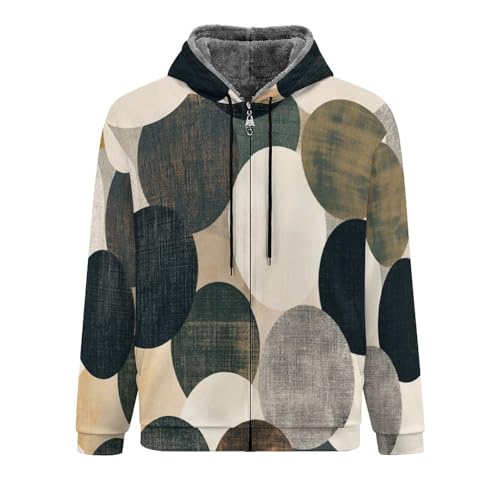 Sweat à capuche zippé homme contre le froid veste polaire
