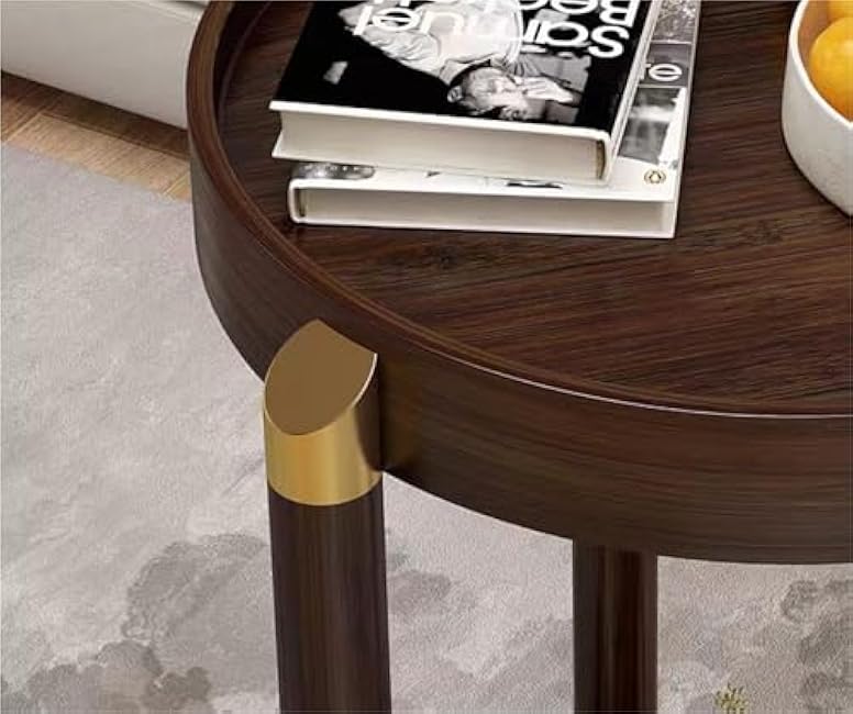 3 Tier Storage Cart with Handle Side Tables with Storage End Table Rack with Wheels for Living Room Dining Room Heavy Duty(35cm)-TTJ3afWO