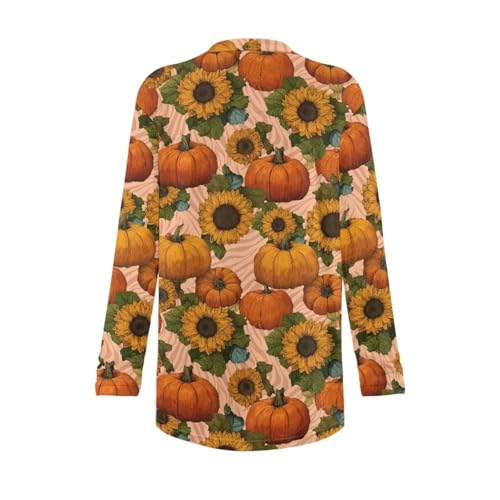 Image of Women's Lightweight Cardigans with Pockets Trendy Long Sleeve Open Front Cardigan Casual Tops Jackets Fall Oufits S-2XL