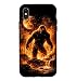 Bigfoot Campfire Moonlight Retro Sasquatch Forest Case for iPhone X/XS
