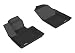 3D MAXpider Front Row Custom Fit All-Weather Floor Mat for Select Volvo XC90 Models - Kagu Rubber (Black)