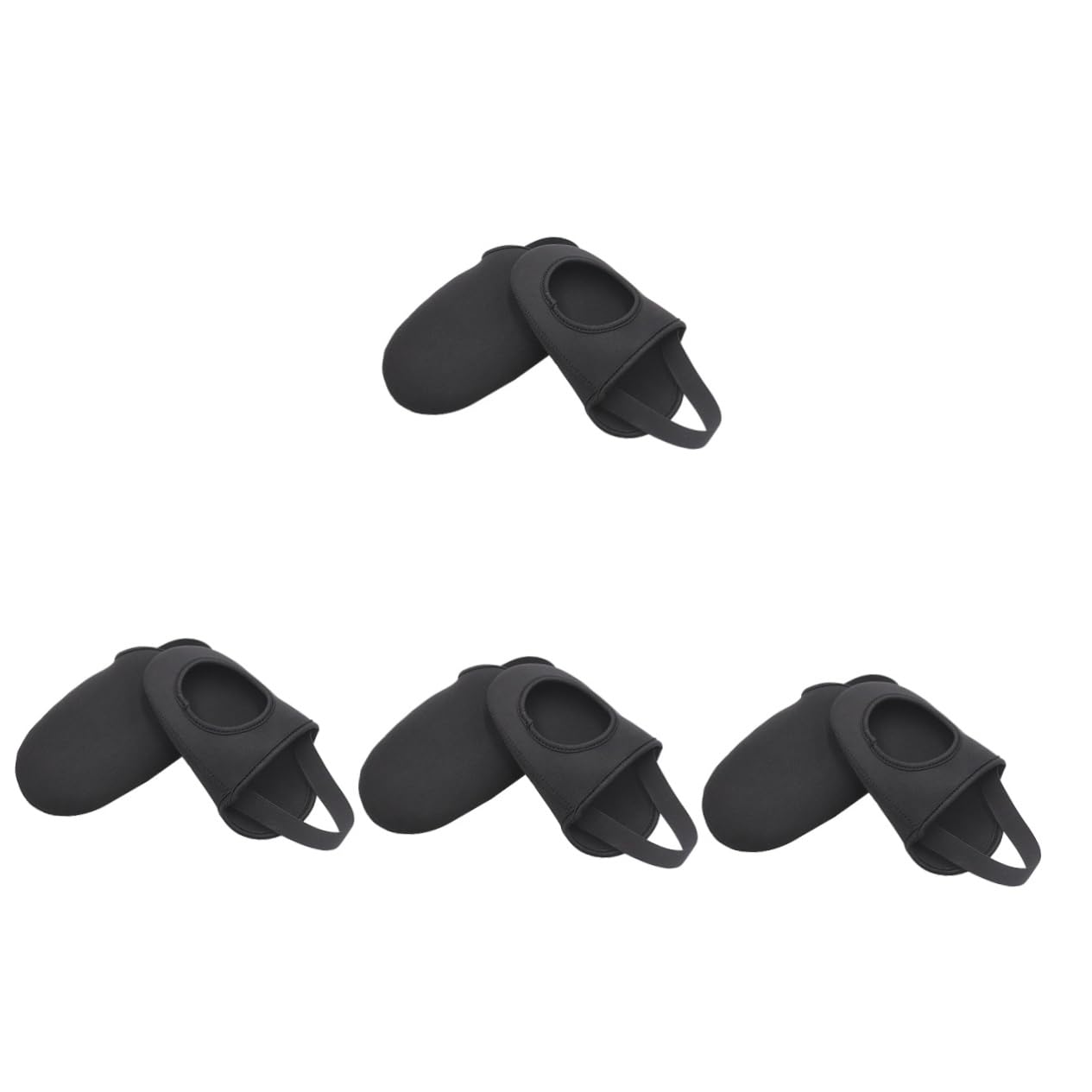 Sosoport 4pares Cubrezapatillas De Ciclismo Térmicos y Antideslizantes De Invierno para Zapatos De Carretera y Accesorios De Ciclismo Prueba De Viento