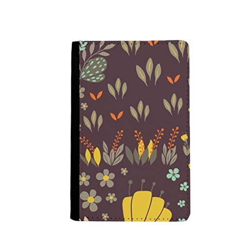 Housse portefeuille pour passeport Mung Bean élégant protège-passeport floral