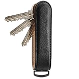 Jibbon Italian Leather Key Organizer |Marine Grade 316 Stainless Steel Leather Keychain -Leather Key