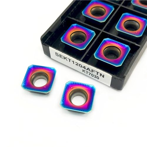 10 piezas Insertos de fresa SEKT1204AFTN KT7030 en carburo miniatura 4