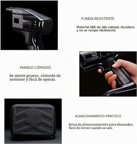 Przenośny pistolet dymny do koktajli, mięsa, ryb i warzyw | Wędzarnia USB bąbelki: zimny dym do mięsa, ryb, sera, koktajli. Idealny bar, piknik, prezent.