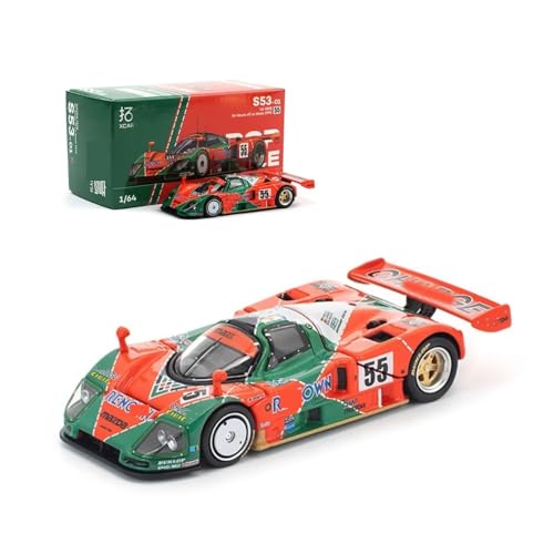 Modelo de carro HTLNUZD 1:64 escala S53-01 787B-91