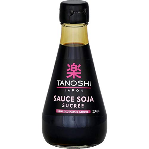 TANOSHI - Sauce Soja Sucrée 200ml - La touche asiatique pour vos plats - Lot De 3 - Vendu Par Lot