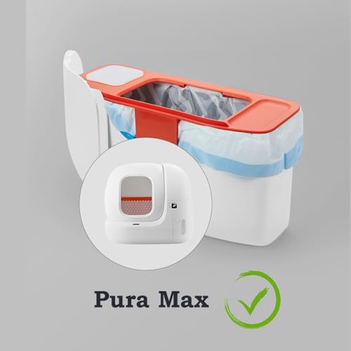 BUNMO Kotbeutel für Katzen, kompatibel mit PURA Max, PURA Max 2 und Pure X, 5 Rollen x 20 (100 Stück), 55 * 30 cm