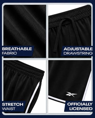 Reebok Boys Breathable Mesh Athletic Shorts Basketball Running 1 or 2 Pack - image 5