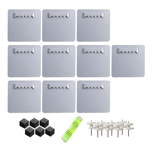 Image of Picture Hangers Set Parts Hardware Multifunctional Decoration Wall Hanging Hooks Photo Frame Hanging for Paintings Artwork, 10pcs