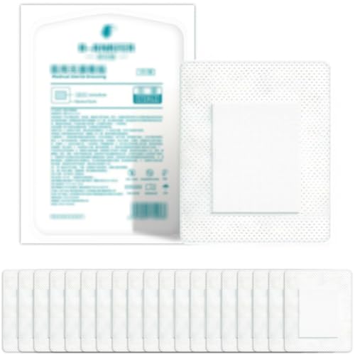 20 piezas de apósitos adhesivos estériles 10 x 15 cm, apósitos postoperatorios, apósitos estériles, para heridas agudas y postoperatorias