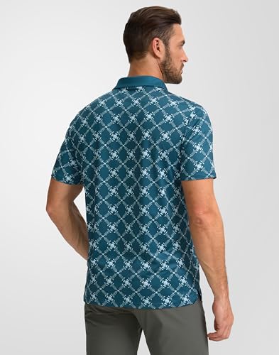 Image of Obla Mens Golf Polo Shirts Short Sleeve Dry Fit Performance Moisture Wicking Casual Print Collared Golf Shirts for Men