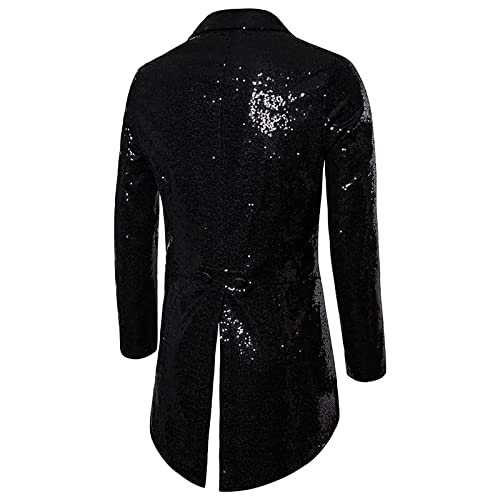 Ctreela Mens Dance Party Sequin Shirts 70s Luxury Disco Button Down Shirt Fashion Satin Blouse Long Sleeve Dress Shirt3