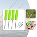 kowaku 4 Pieces Fishing Rod Holders Rack Stands Portable Detachable Tools PVC Lightweight Fishing Pole Holders Support for Beach Sea , Green