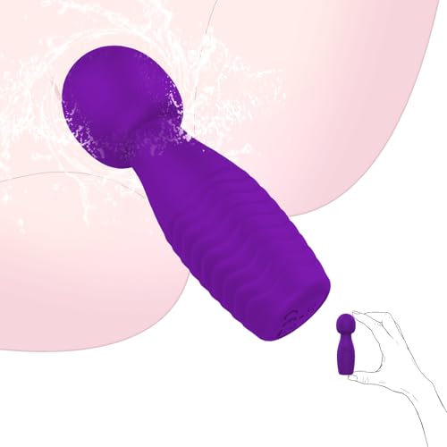 Vibrator Wand Adult Sex Toys, Clit Massager Mini Bullet Vibrators G Spot Dildo for Women, Vibrating Clitoral Stimulator Personal Massager with 7 Modes For Woman Pleasure Adult Sex Toys & Games, Purple