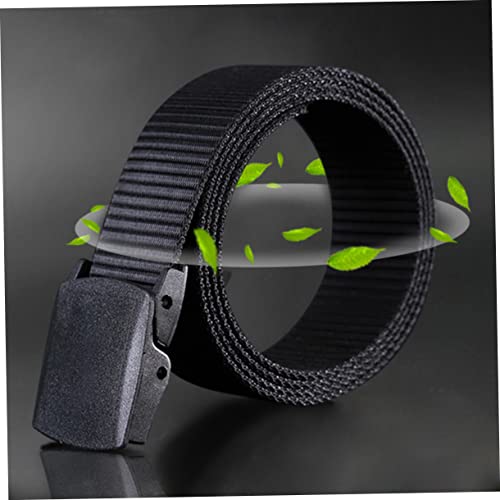Men's Casual Canvas Belt Automatic Buckle Lightweight Nylon Web Belt for Outdoor Activities Stylish and Versatile for Everyday Use4