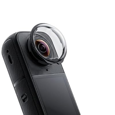 Panoramic Protective Lens for Insta360 X4 Air Camera - Optical Glass/PC Material Options, Shock-Resistant & Drop-Proof, Ultra-Clear High Transmittance, Tool-Free Easy Installation (2-Pack),Glass