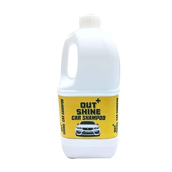 Outshine+ Premium Car Shampoo Concentrate 1 Litre | pH Neutral Formula | For Bucket, Foam & Snow Foam Wash | Ultra Shine | Wax Finish | Spot Free Cleaning | Long Lasting Fragrance
