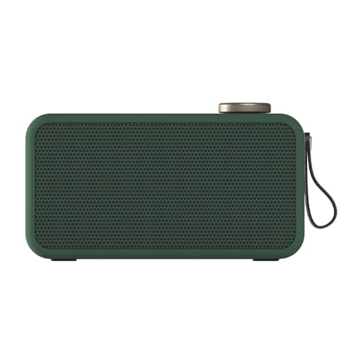 Kreafunk aTUNE 2 Radio Dab+ Bluetooth – Radio Réveil Enceinte sans Fil avec Batterie, Son Premium, Design Compact, Idéale Salon, Cuisine, Chambre, Salle de Bain (Nordic Green)