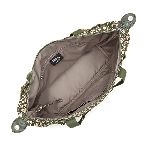 Kipling Women’s Art Mini Tote Bag, Lightweight Small Weekender, Nylon Travel Handbag, Fresh Floral #TOP2