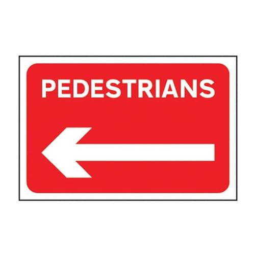 Tin sign vintage PEDESTRIANS (ARROW LEFT) Plaque Poster for Bar Pub Beer Home Garage Man Cave Wall Decor 12x8 Inch