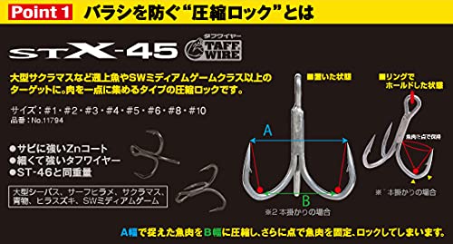 Triple crochet Owner STX-45ZN de haute résistance n° 11794