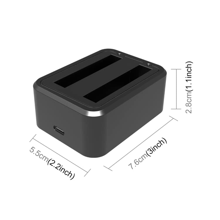 Image of ELFOGFast Hub for Insta360 ONE X3, Dual Battery Charger for Insta360 ONE X3 Action Camera, for insta360 x3 Accessories, USB C Charging Interface