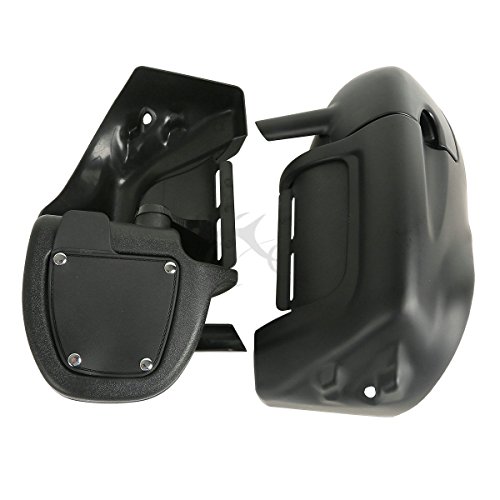 Xfmt Matte Black Lower Vented Leg Fairings Glove Box Compatible With Harley Touring Models Glide 1983-2013 #TOP2
