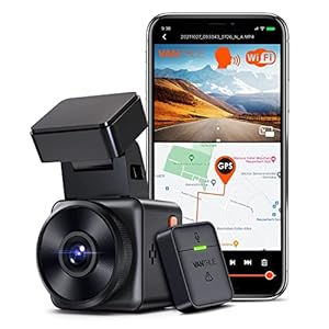 VANTRUE E1 Dash Cam 2.7K HDR WiFi GPS Voice Control, 1440P 60fps Compact Dashcam for Car STARVIS Night Vision, Car Camera Dash Cam Buffered Parking Monitor Dashboard Camera, 512GB Max