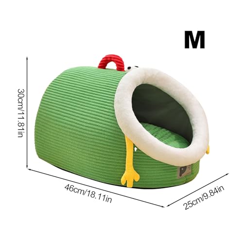 Maison pour chat douillette contre le froid avec coussin lavable - 6