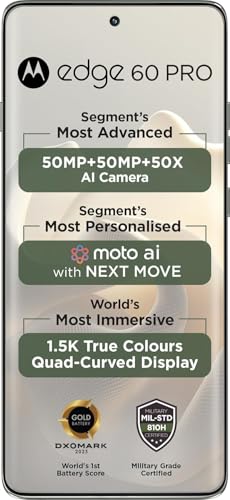 Image of Motorola Moto Edge 60 Pro 5G Ai (Tmobile Mint Tello & Global) (512GB+12GB) NFC 50MP Triple Cam Dual Sim 6.7 inch XT2507-1 Latino American Version (Pantone Shadow)