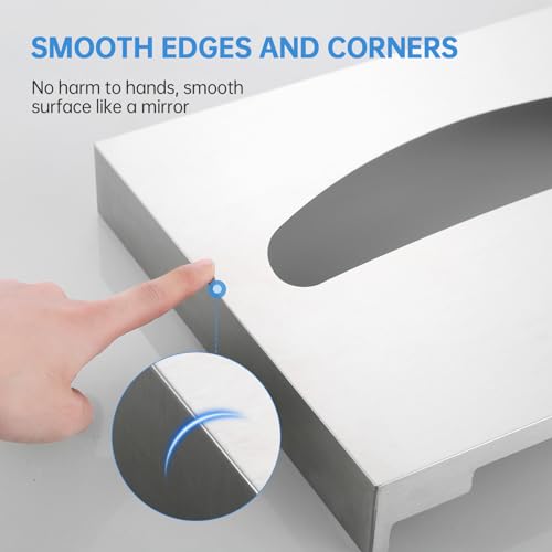 Image of Gorlary 2 Pack Commercial Toilet Seat Cover Dispenser Wall Mount