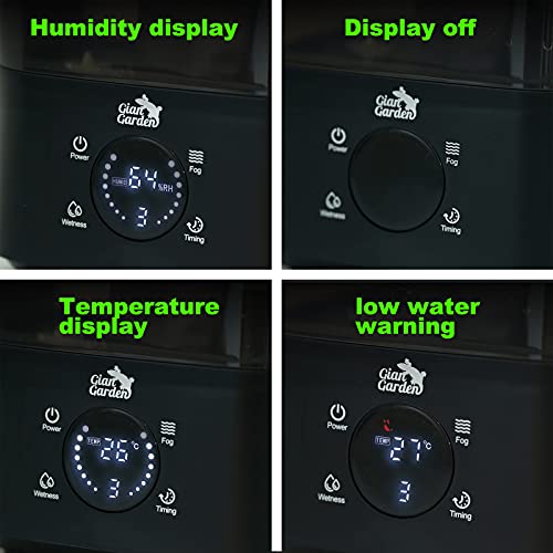 Reptile Fogger Digital Tank Timer 4.5L Top Filling Terrariums Humidifier Reptile Mister Lizard Tortoise Amphibian Foger With Hose For Reptiles, Amphibians, Herps, Vivarium #TOP4