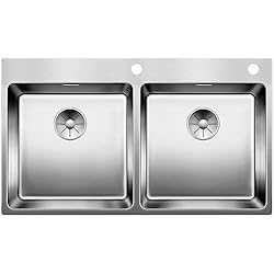 Fregadero Blanco Andano 400 If Blanco 525249 Fregadero de cocina de acero inoxidable, 400mm/400mm